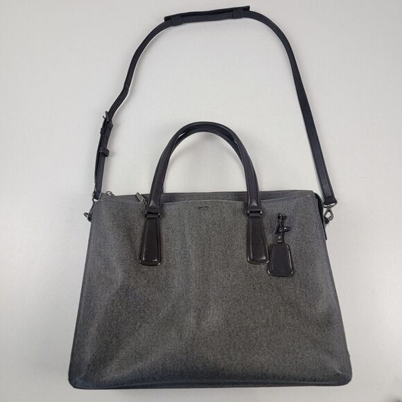 Tumi Sinclair Nina Commuter Briefcase Earle Gray Computer Messenger Bag Laptop - Picture 1 of 16